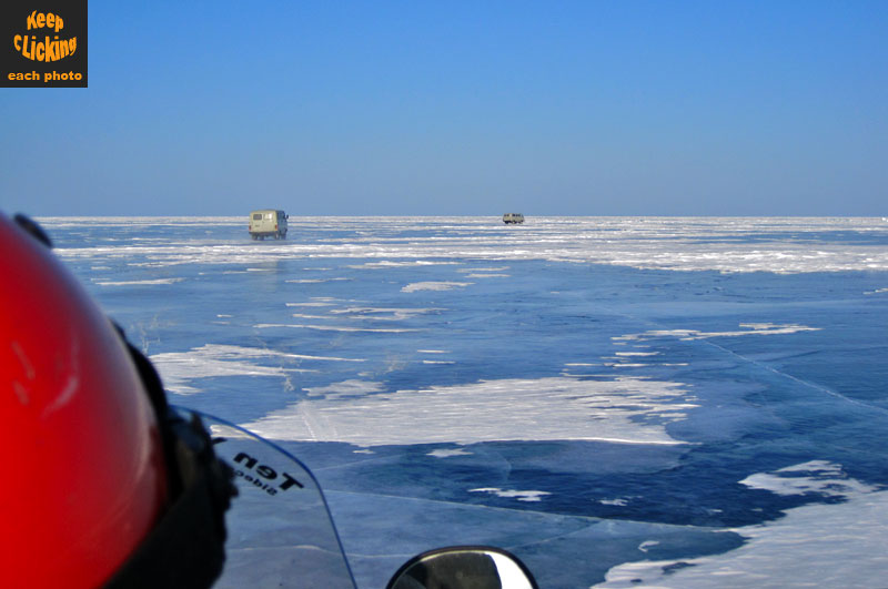 frozen lake baikal, Siberia, Russia